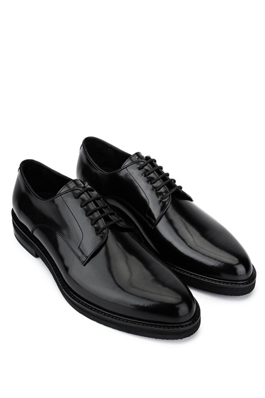  Tamer Tanca Erkek Hakiki Deri Siyah Açma Klasik Ayakkabı