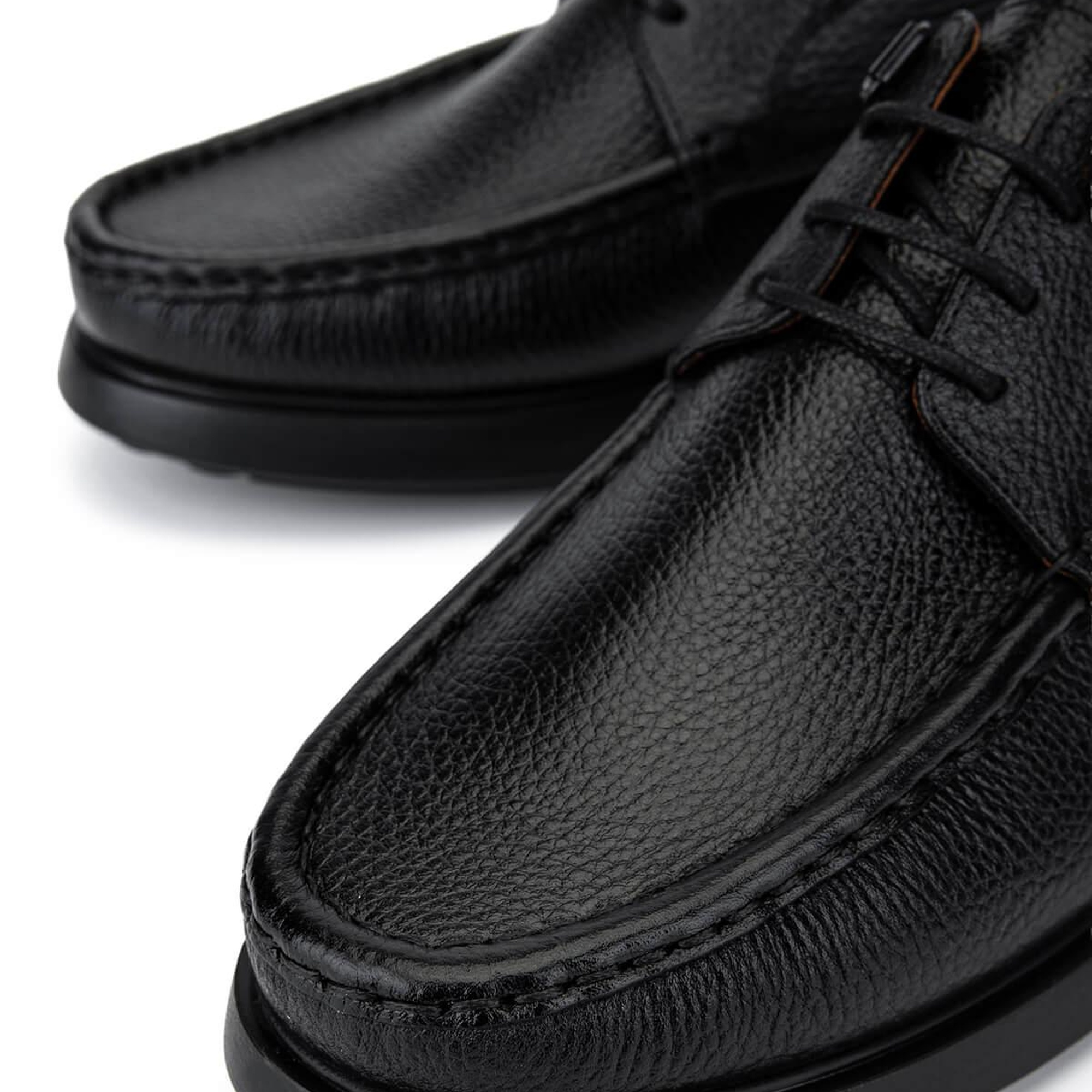 Tamer Tanca Erkek Hakiki Deri Siyah Casual Ayakkabı