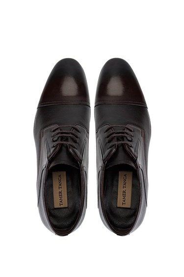  Tamer Tanca Erkek Hakiki Deri Kahverengi Klasik Ayakkabı