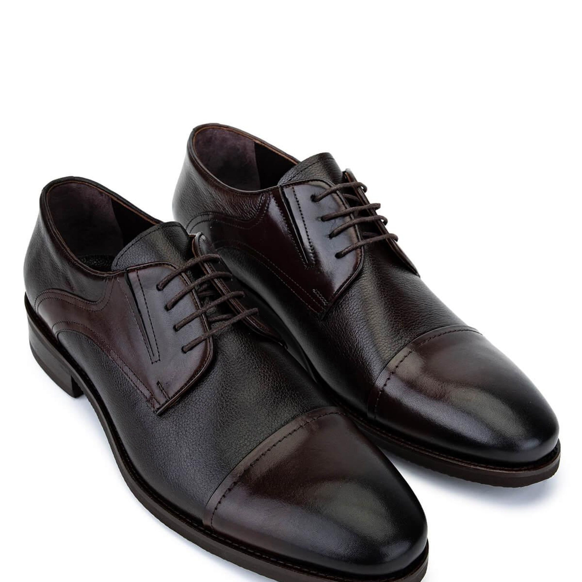 Tamer Tanca Erkek Hakiki Deri Kahverengi Klasik Ayakkabı