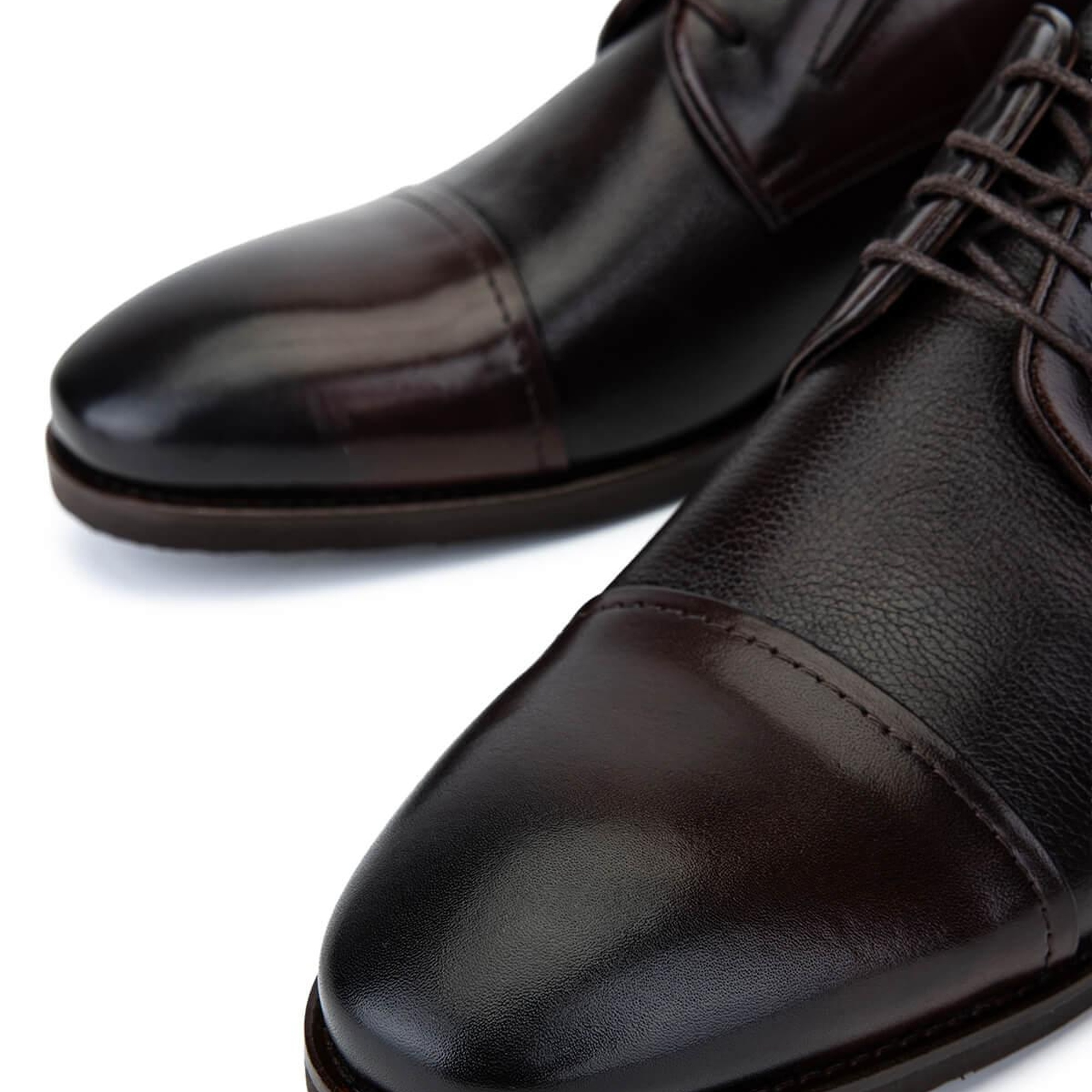 Tamer Tanca Erkek Hakiki Deri Kahverengi Klasik Ayakkabı