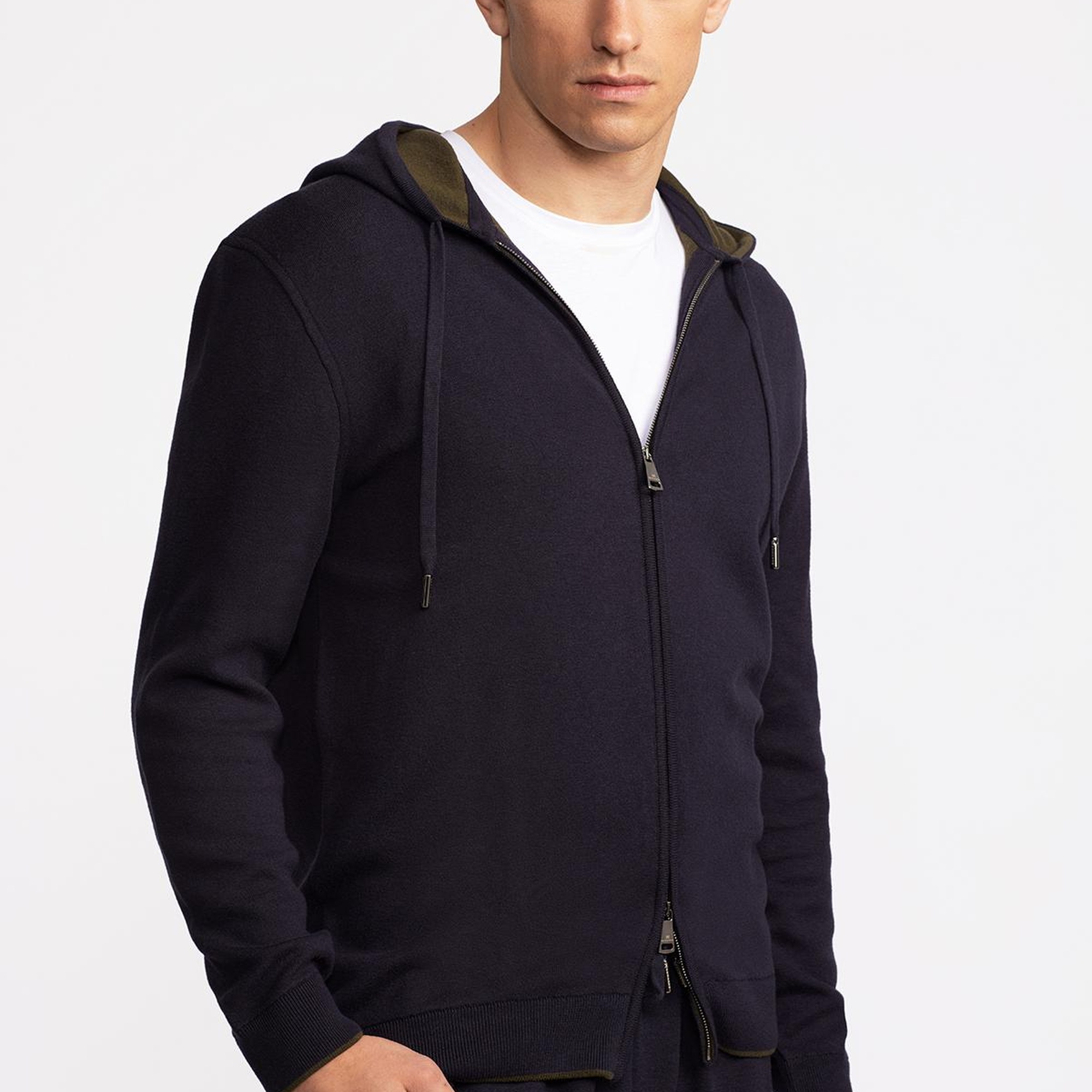 Erkek Lacivert Kapüşonlu Eşofman Takımı