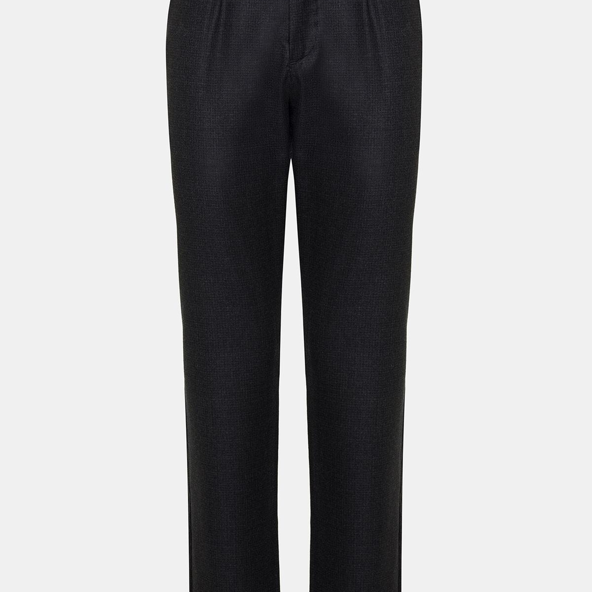 Erkek Gri Yün Kırçıllı Düğme Detaylı Del Casentino Pantolon