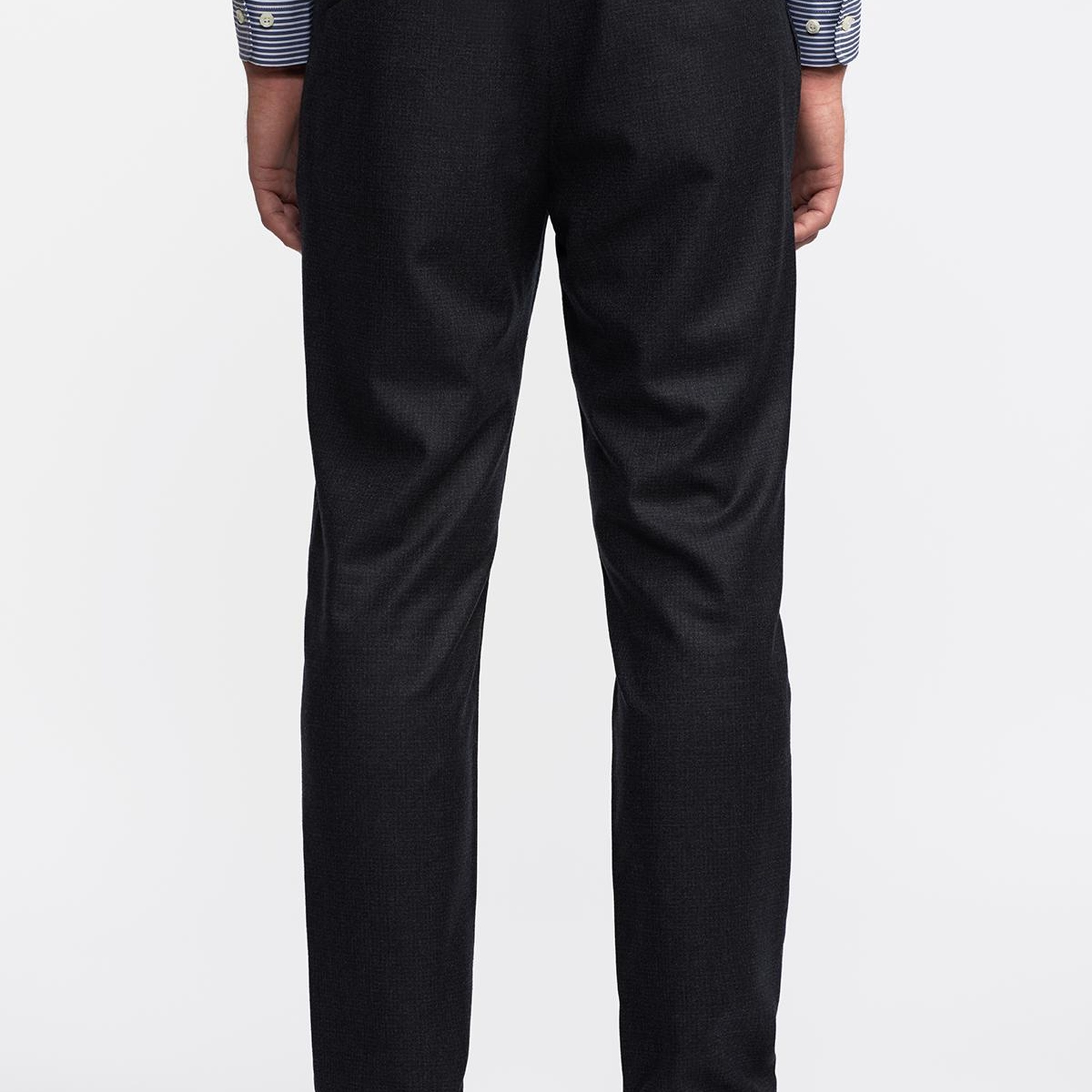 Erkek Gri Yün Kırçıllı Düğme Detaylı Del Casentino Pantolon