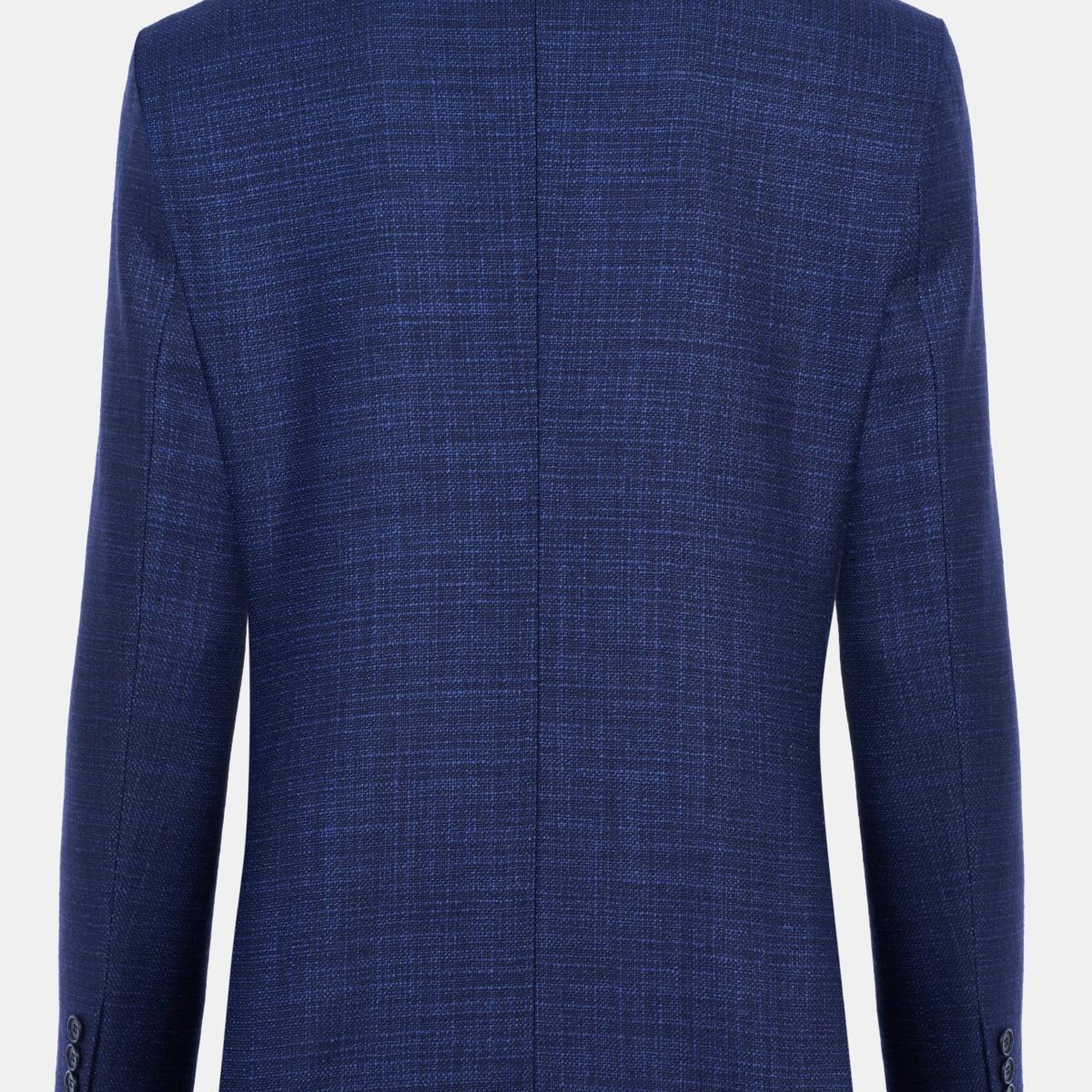 Erkek Lacivert Delfino Yün İpek Karışımlı Ceket