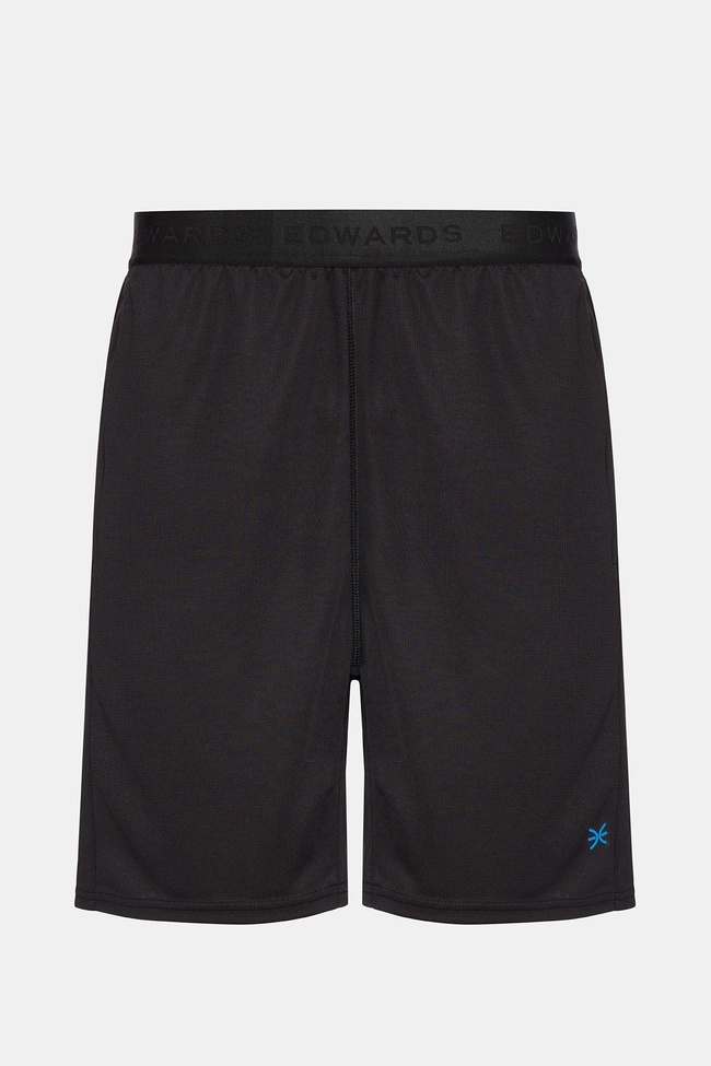  Erkek Siyah Activewear Şort