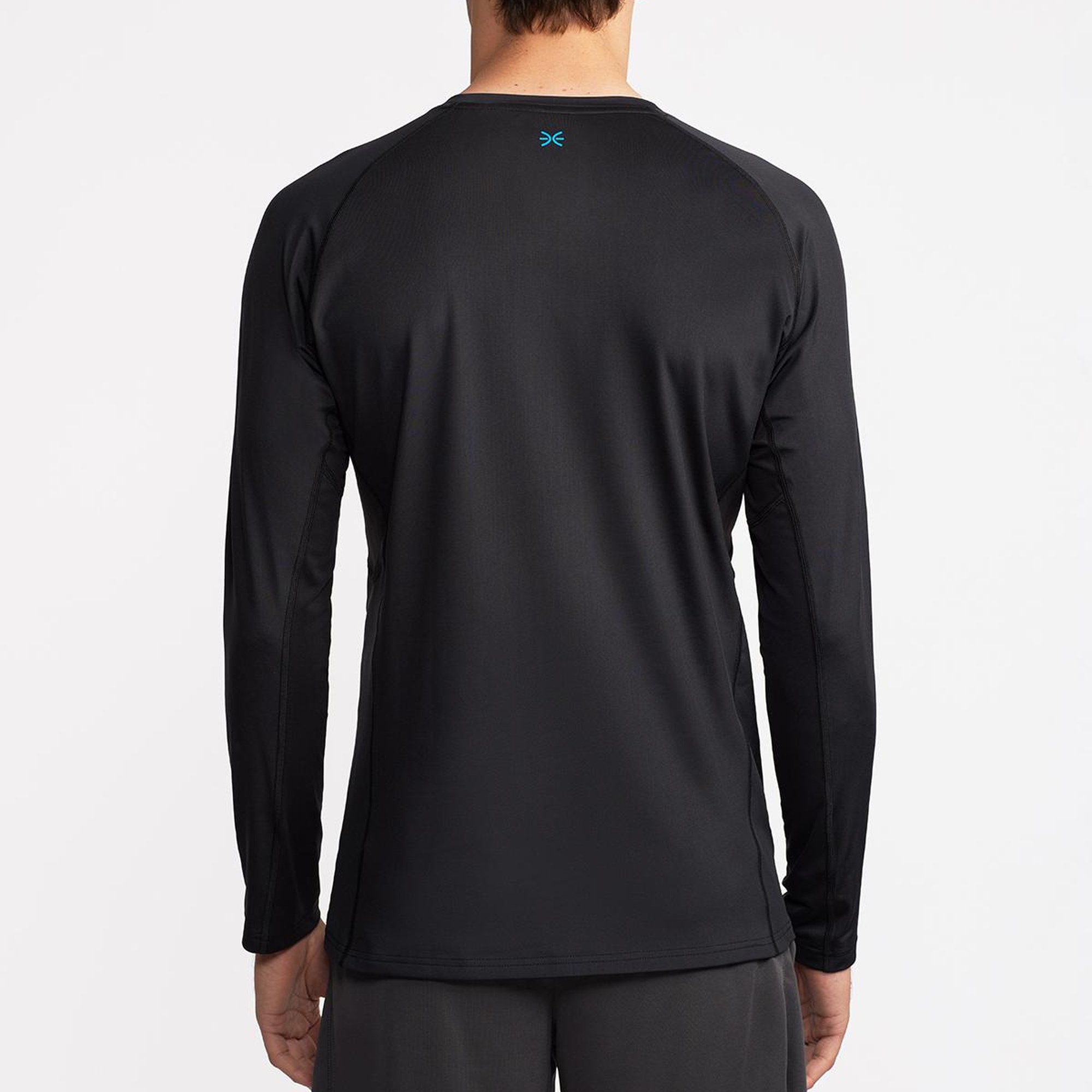 Erkek Siyah Activewear Uzun Kollu T-Shirt