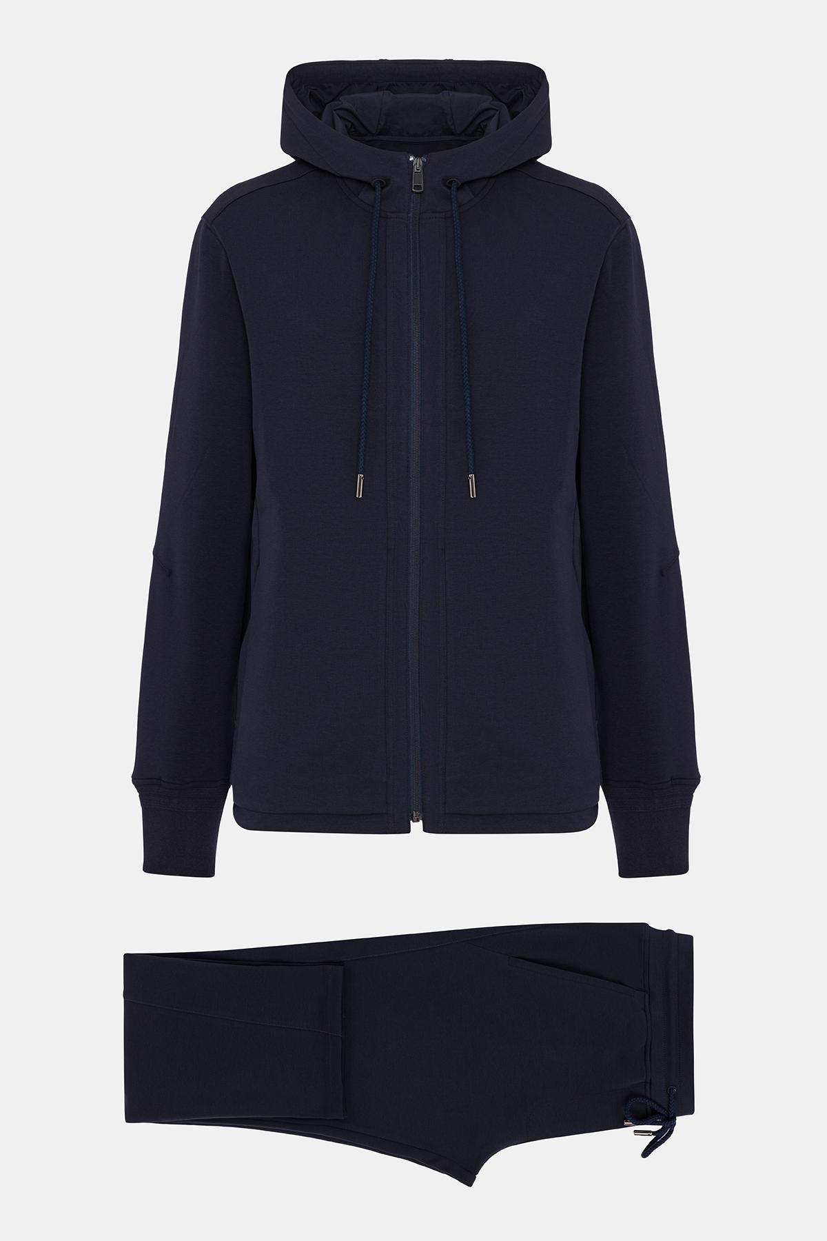  Erkek Lacivert Pamuklu Eşofman Takımı