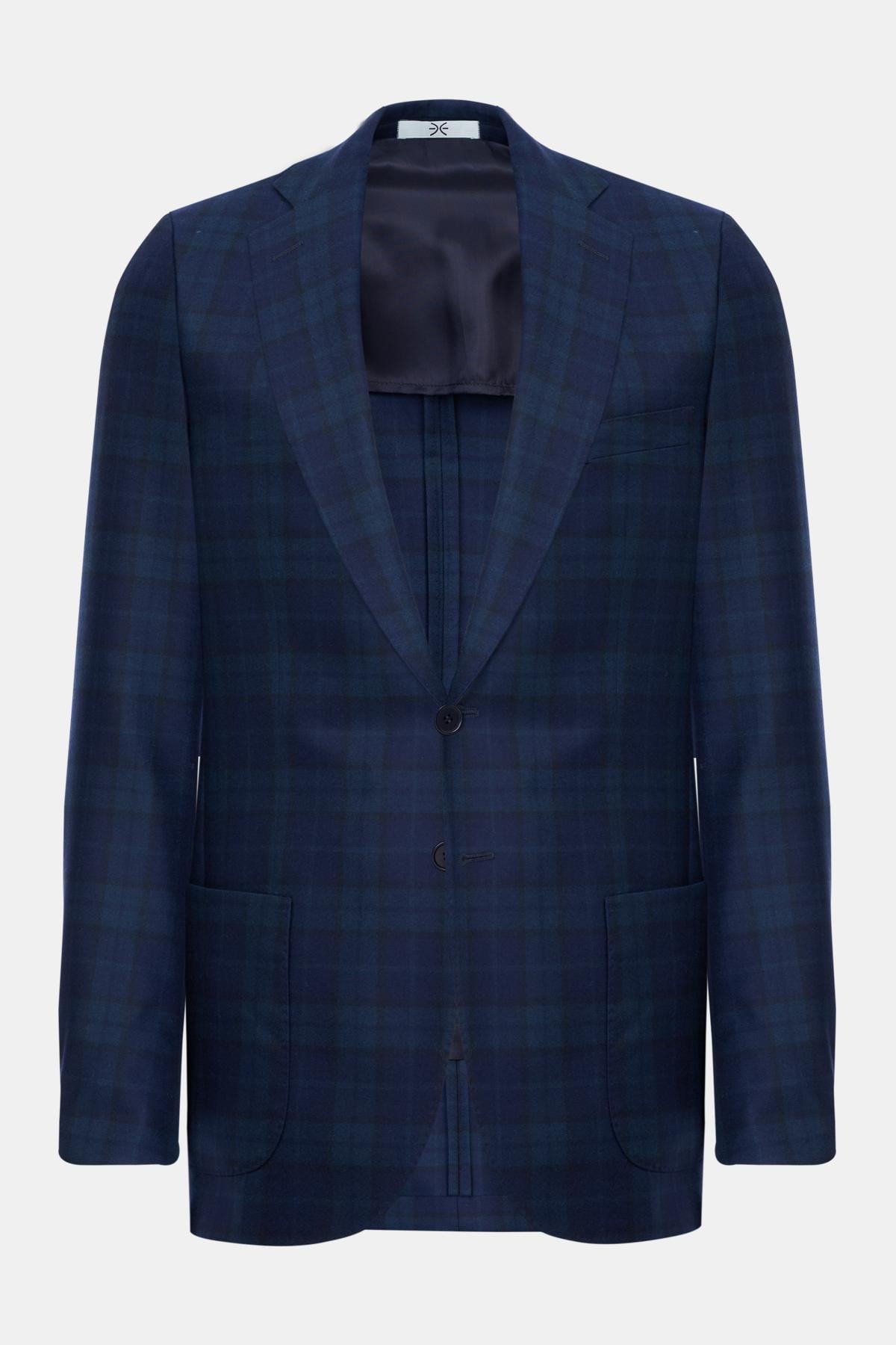  Erkek Yeşil Delfino Ekoseli Yün Ceket