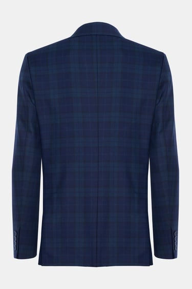  Erkek Yeşil Delfino Ekoseli Yün Ceket