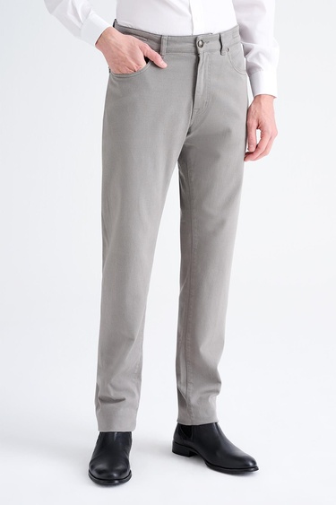  Erkek Gri 5 Cep Pantolon