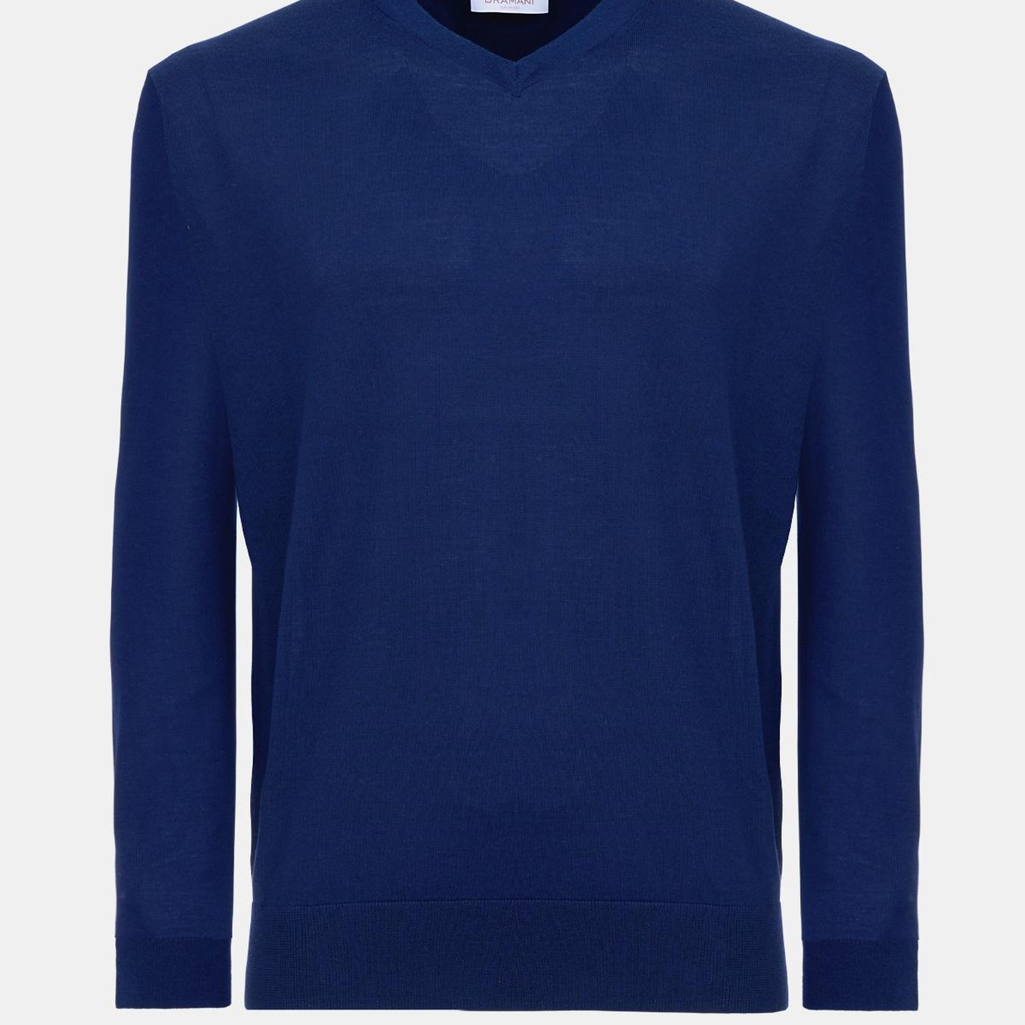 Erkek Lacivert V Yaka Yün Kazak