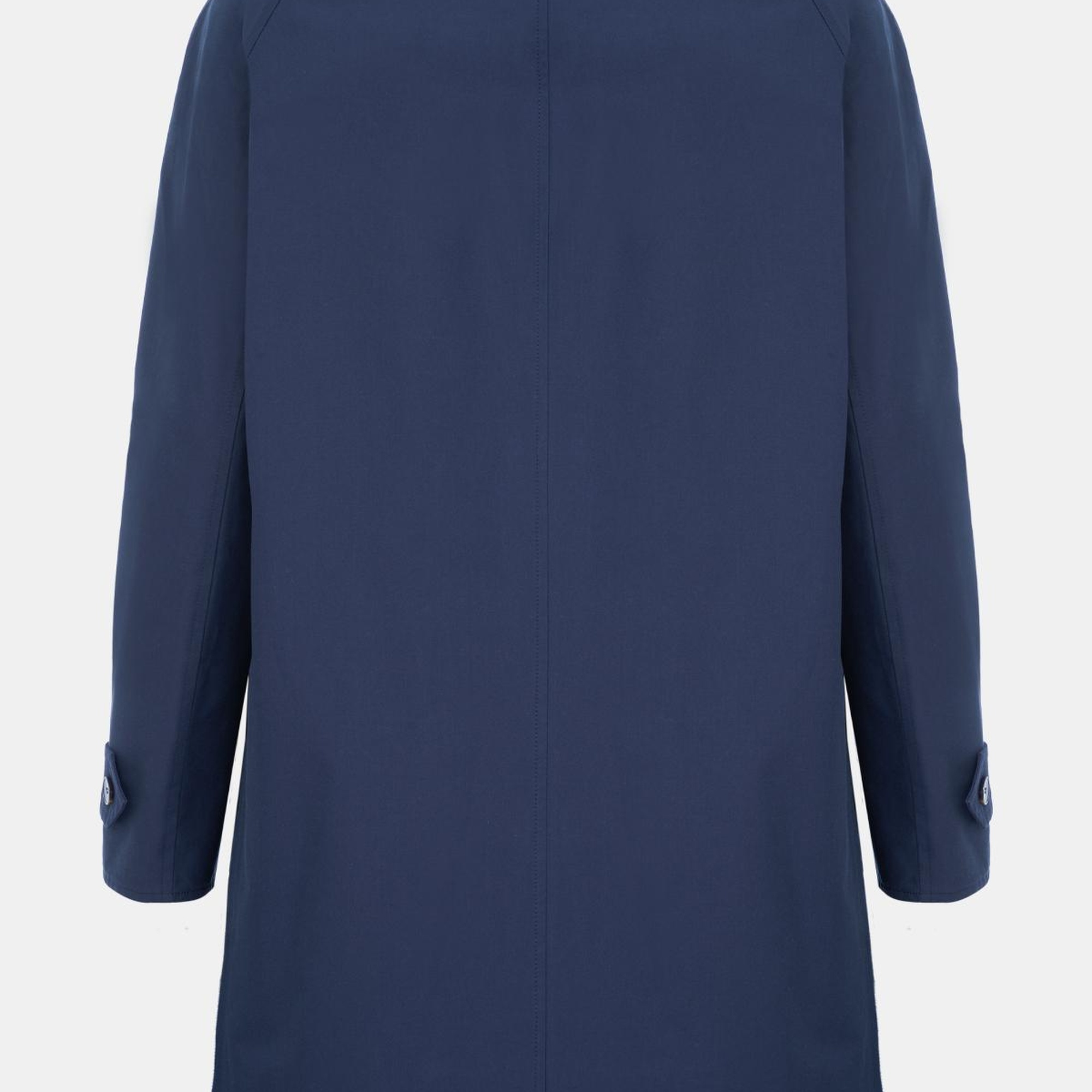 Erkek Siyah Yün Blackwatch Çift Taraflı Trençkot