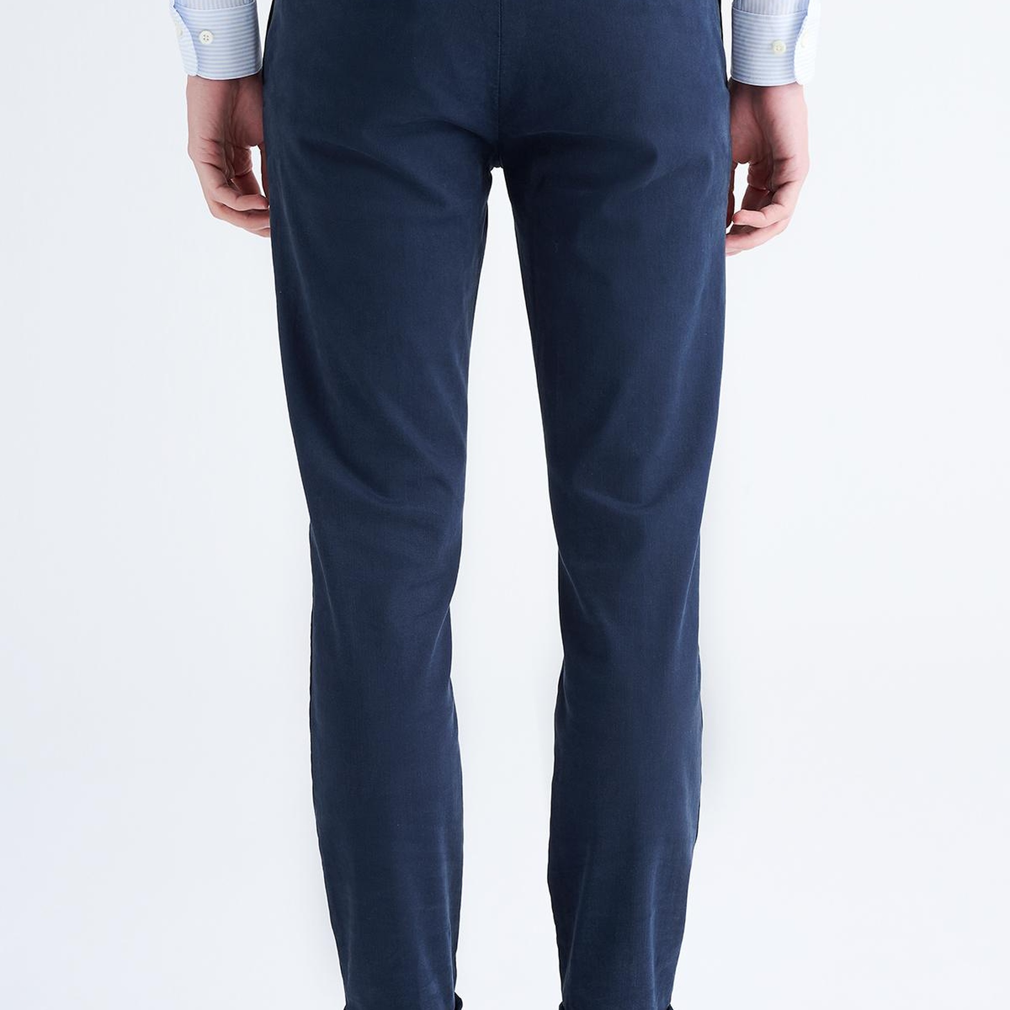 Erkek Lacivert Chino Pantolon