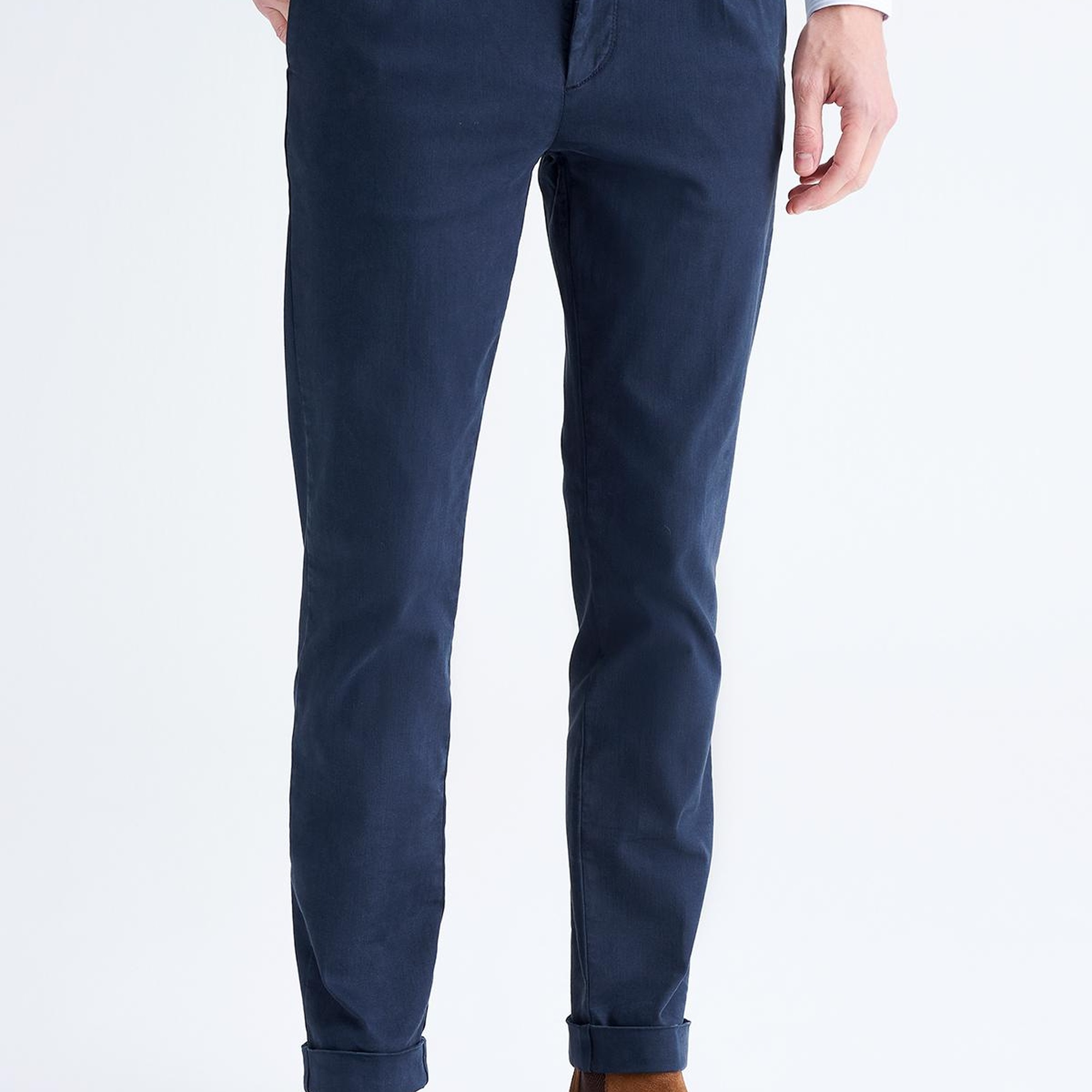 Erkek Lacivert Chino Pantolon