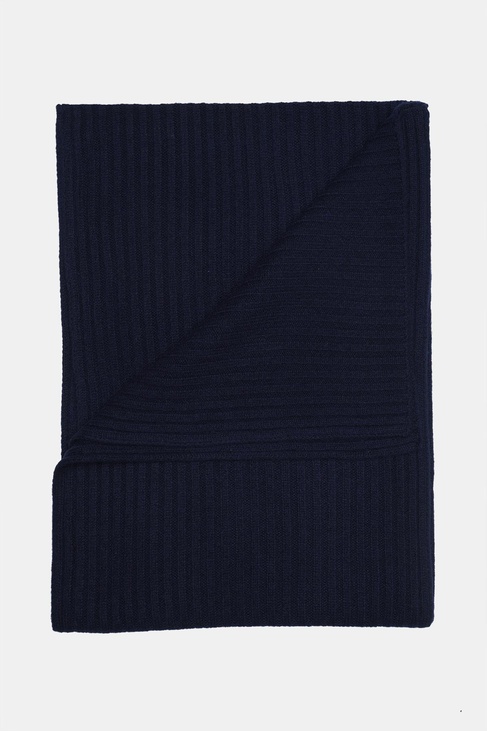  Erkek Lacivert Yün Kaşkol