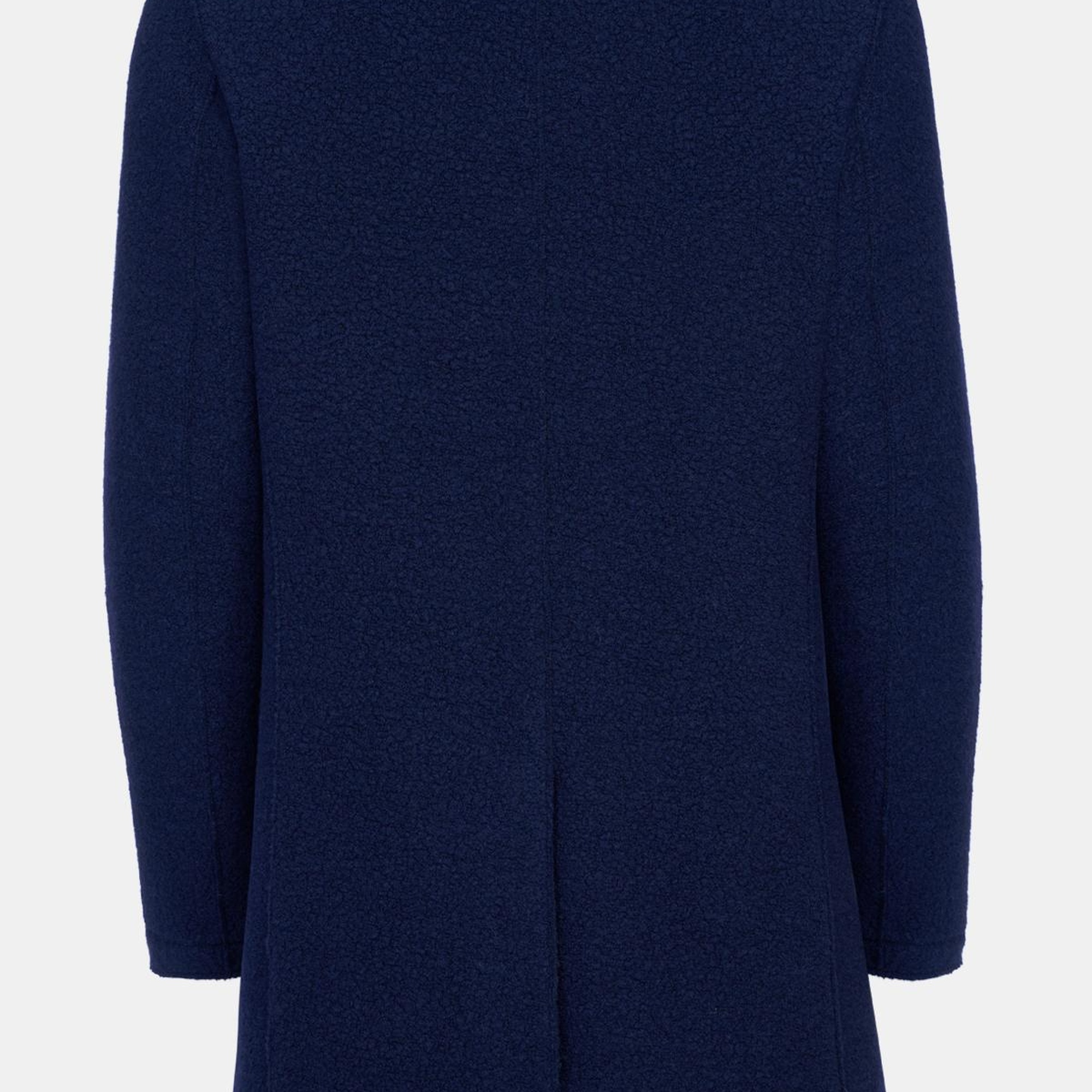 Erkek Lacivert Yün Kaban