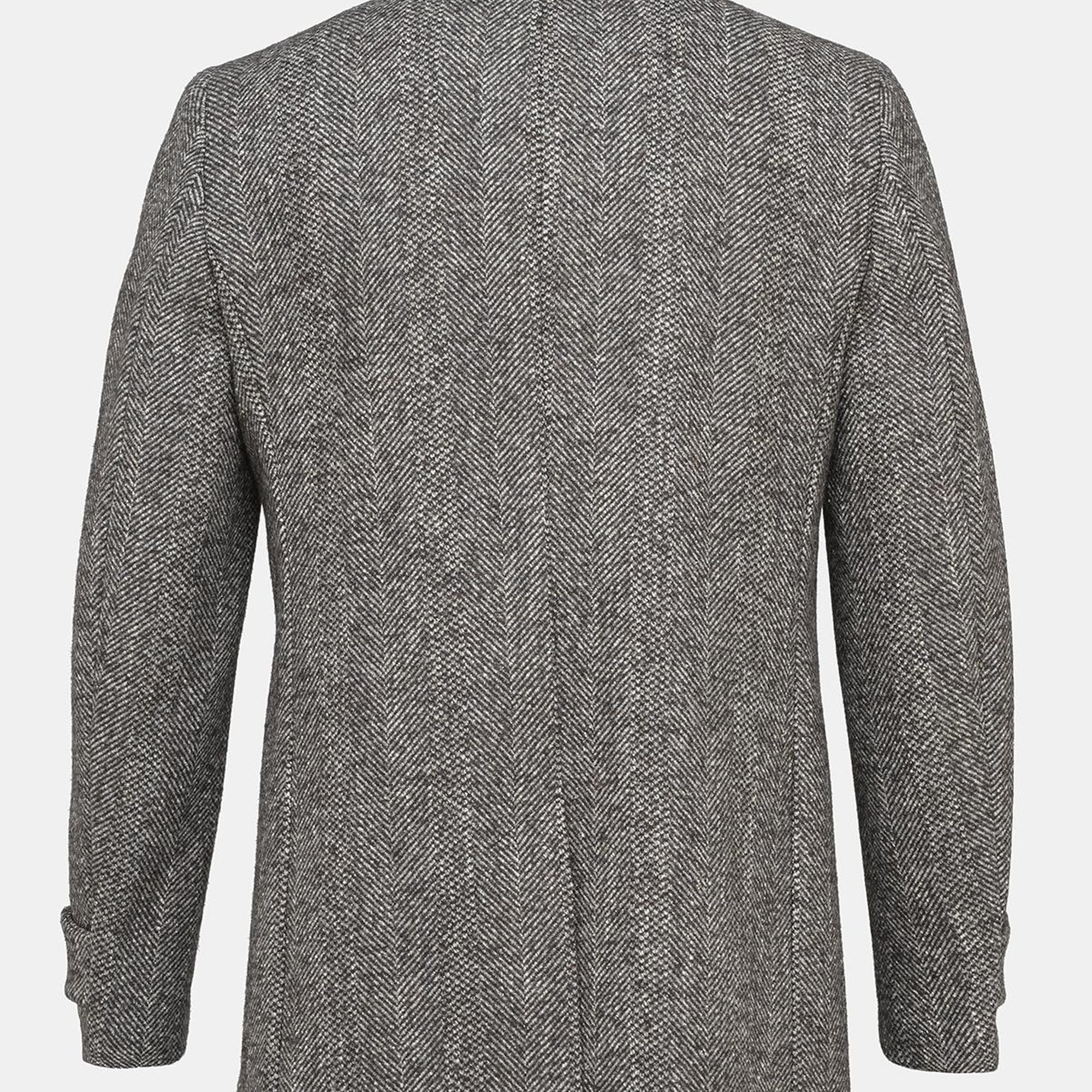 Erkek Kahverengi Yün Palto