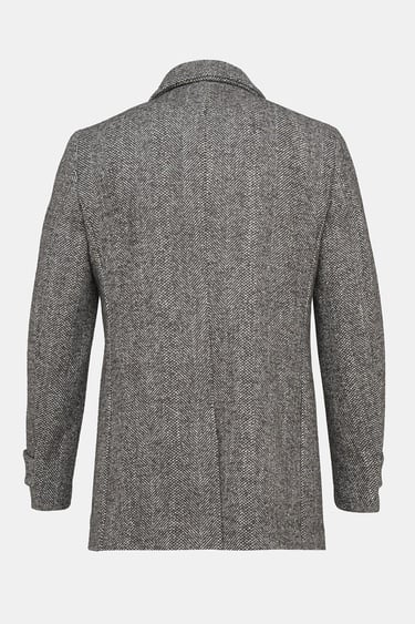  Erkek Kahverengi Yün Palto