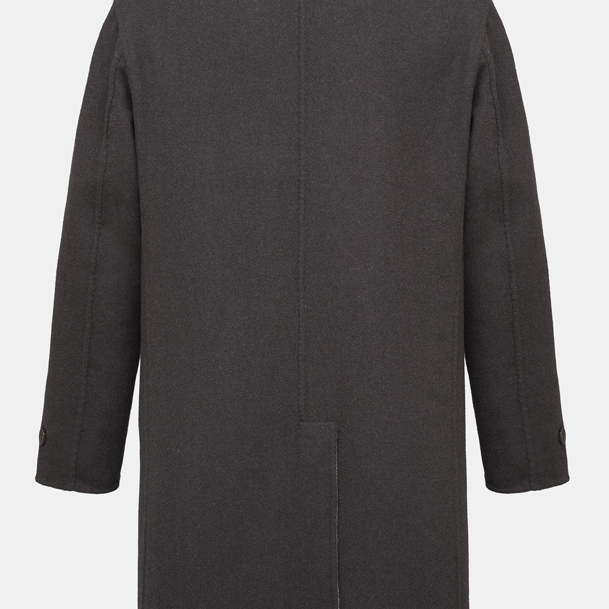 Erkek Kahverengi Yün Çift Taraflı Palto