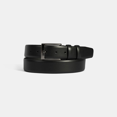  Erkek Siyah Deri Klasik Kemer