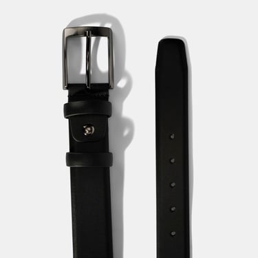  Erkek Siyah Deri Klasik Kemer