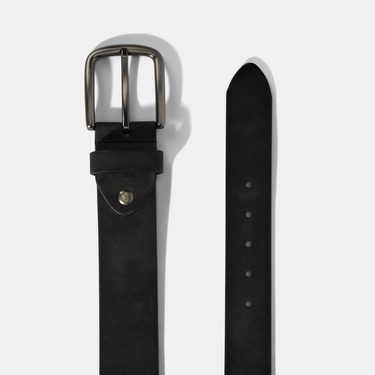  Erkek Siyah Deri Spor Kemer