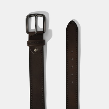  Erkek Kahve Deri Spor Kemer