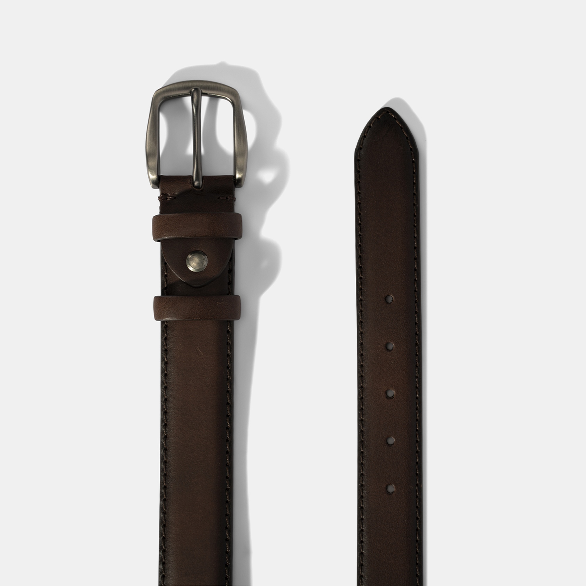 Erkek Kahve Deri Klasik Kemer