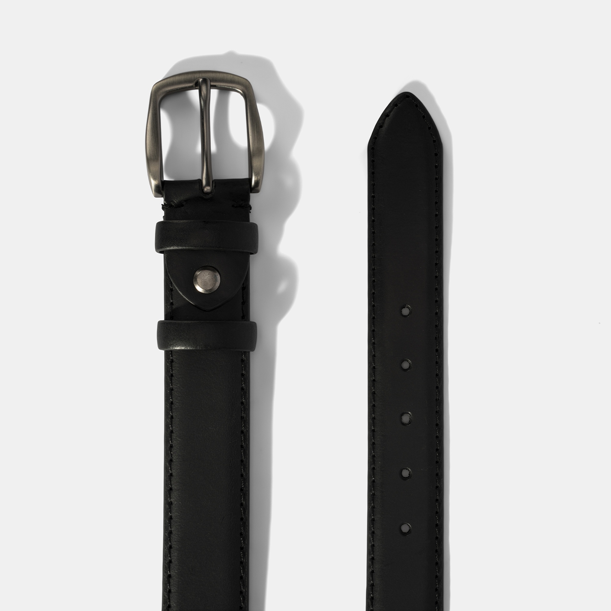 Erkek Siyah Deri Klasik Kemer