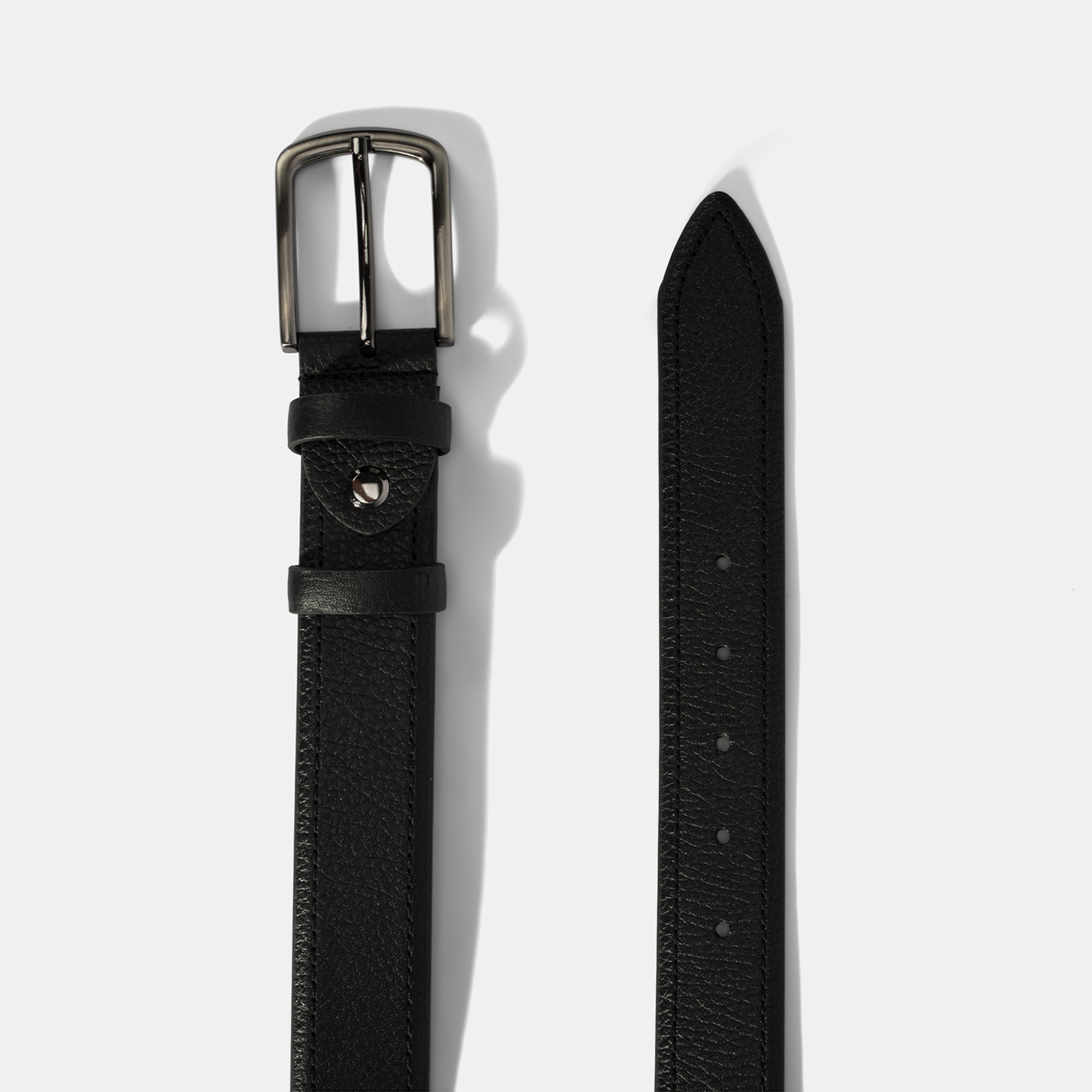 Erkek Siyah Deri Klasik Kemer