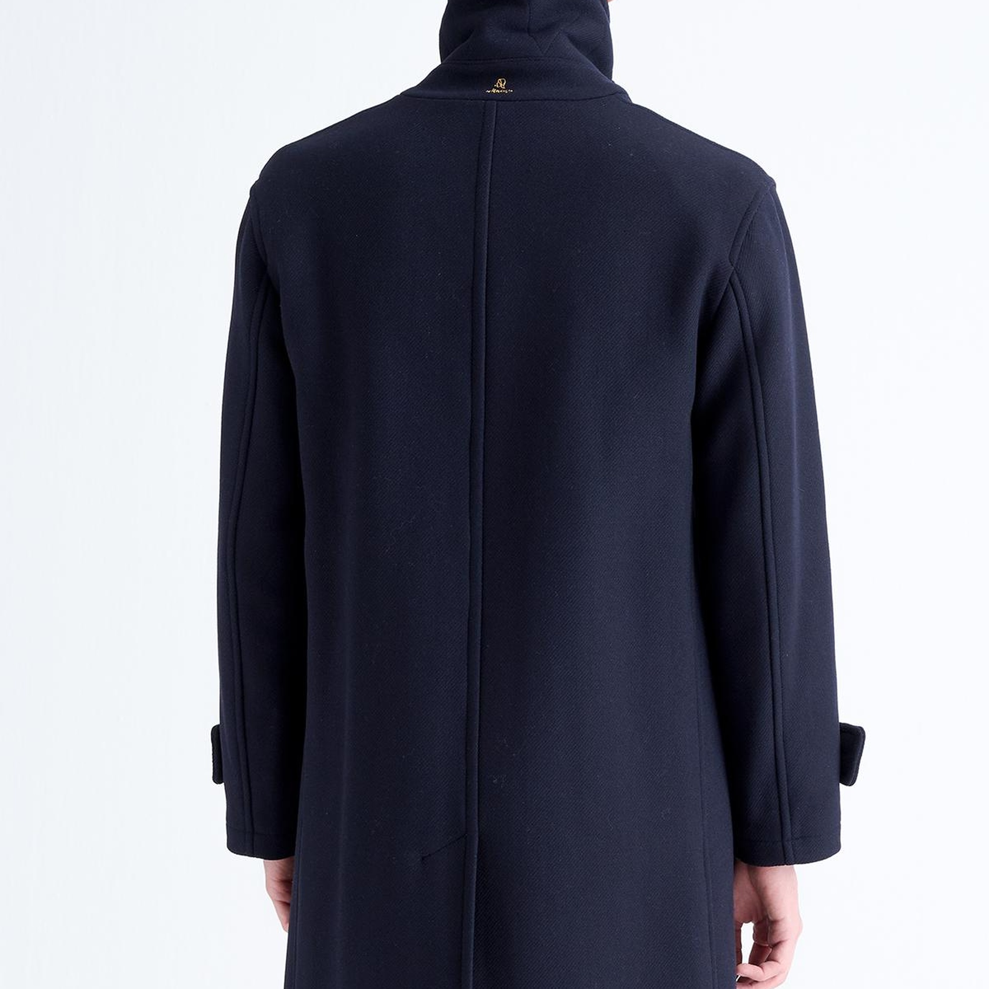 Erkek Lacivert Yün Palto