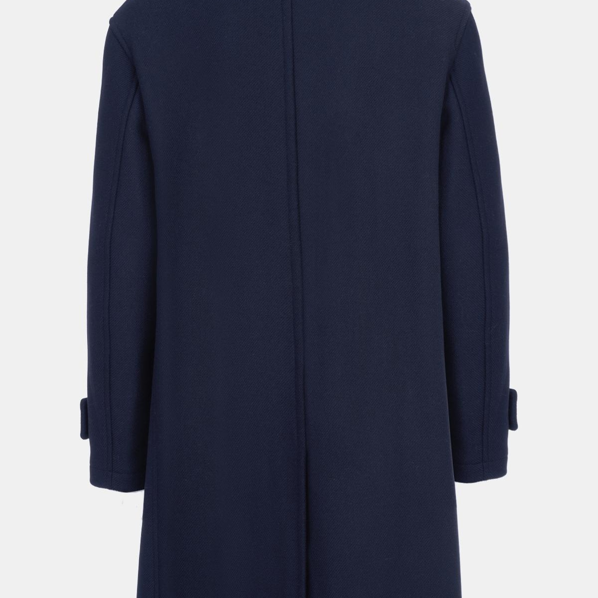 Erkek Lacivert Yün Palto