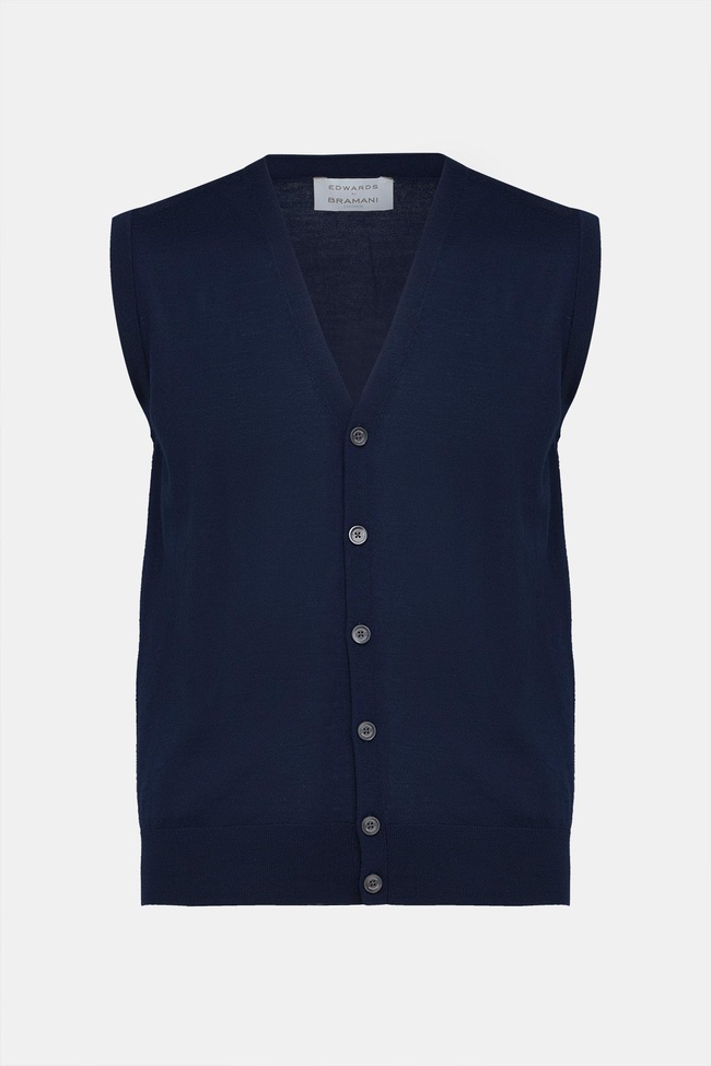  Erkek Lacivert Yün Süveter