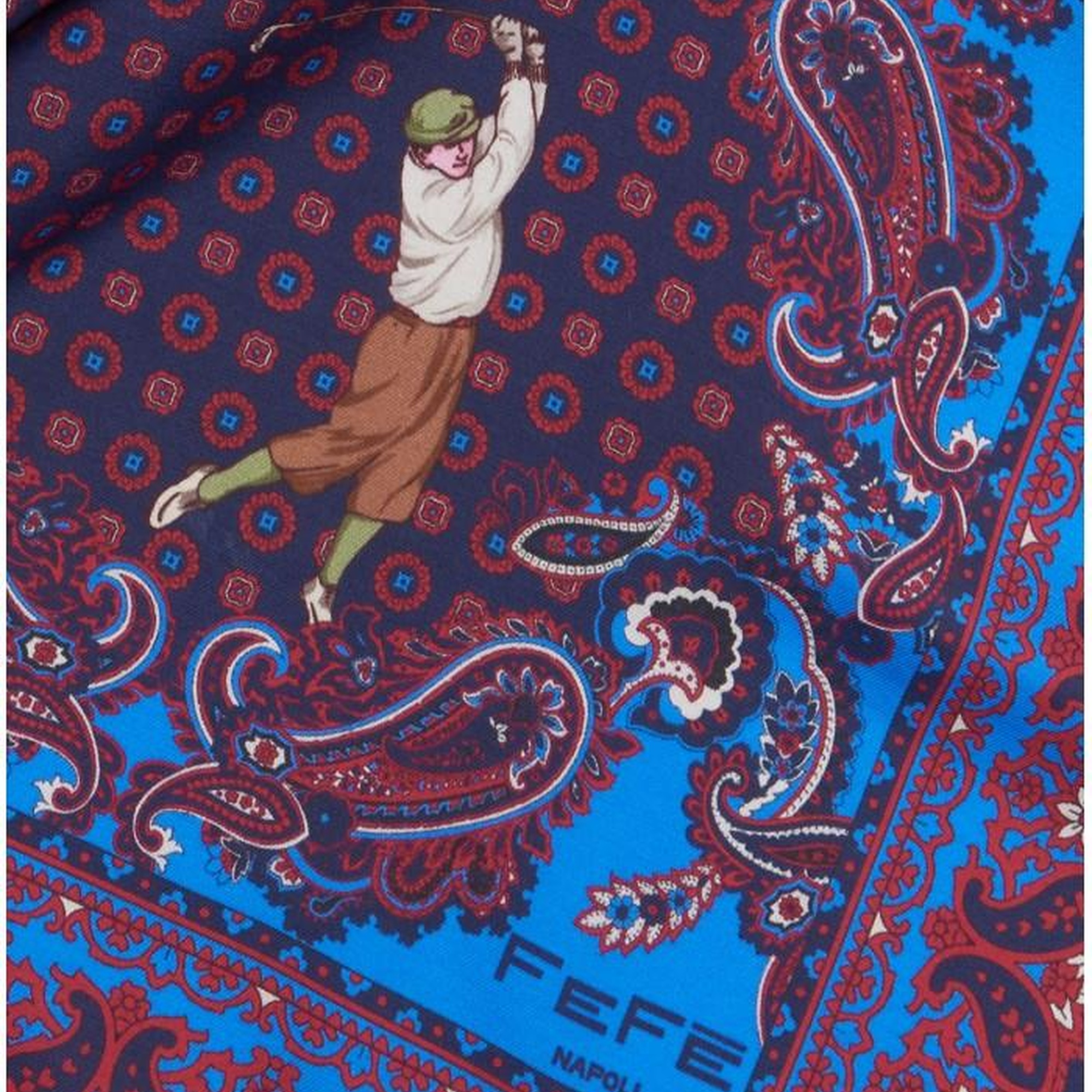 Erkek Lacivert Yün Fular