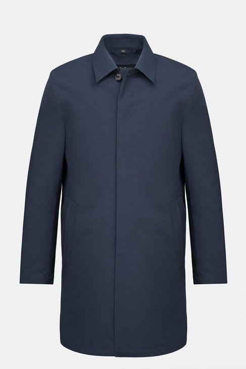  Erkek Lacivert Su Geçirmez Trençkot