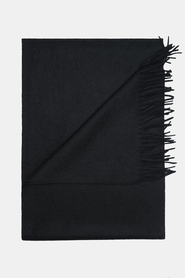  Erkek Siyah Kaşmir Kaşkol