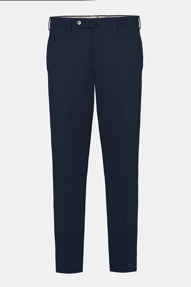  Erkek Lacivert Slim Fit Chino Pantolon