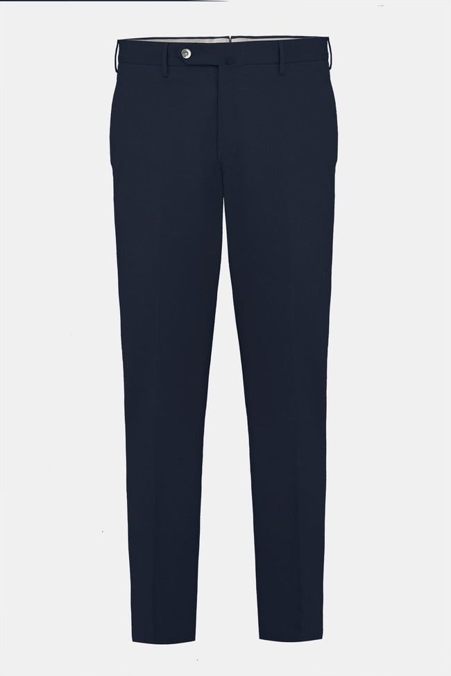  Erkek Lacivert Slim Fit Chino Pantolon