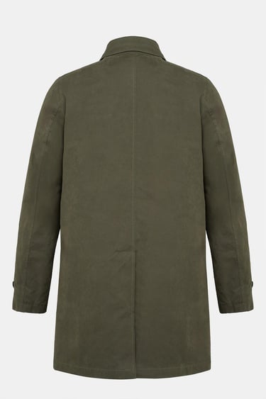  Erkek Koyu Yeşil Su Geçirmez Trençkot