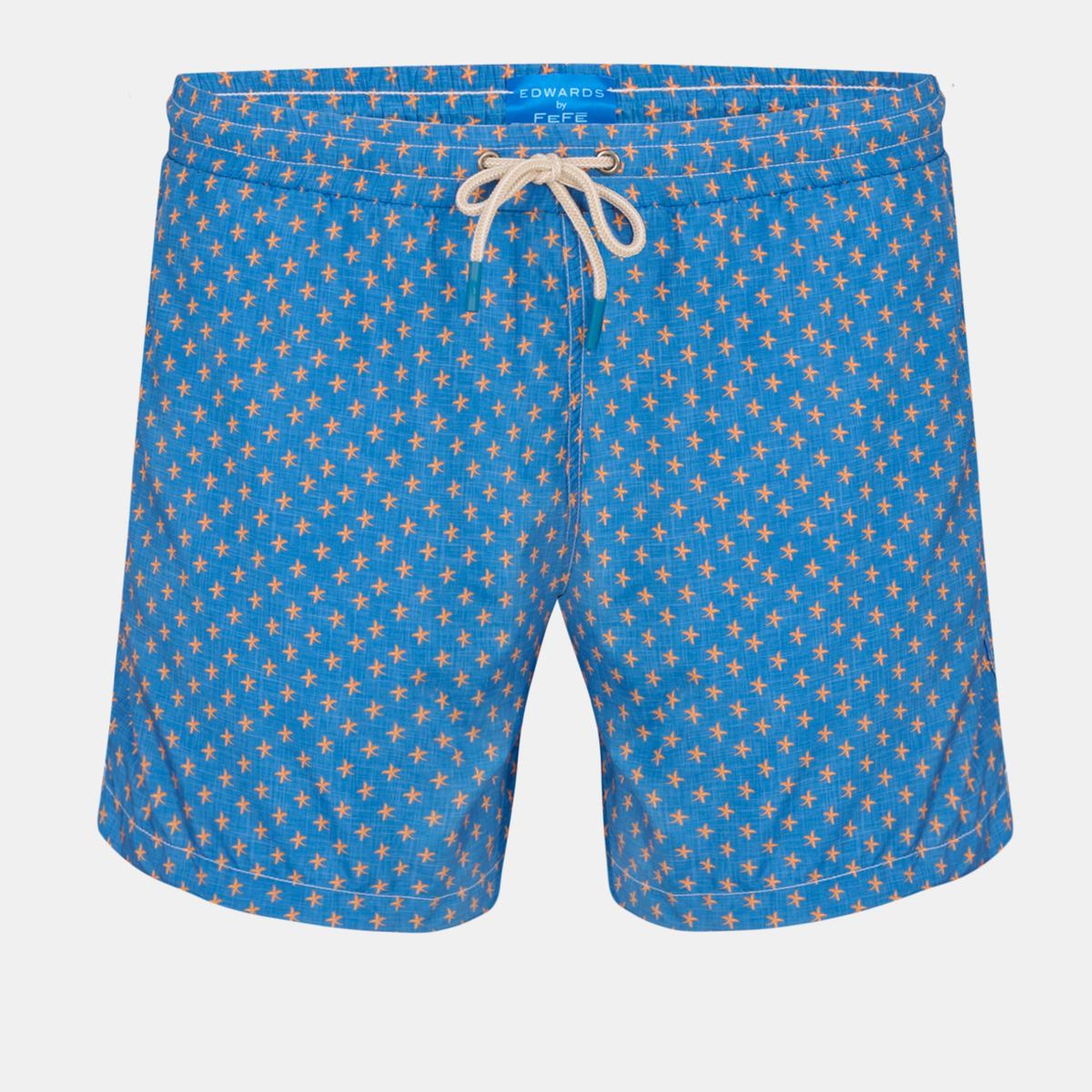 Erkek Turuncu Desenli Mayo Şort