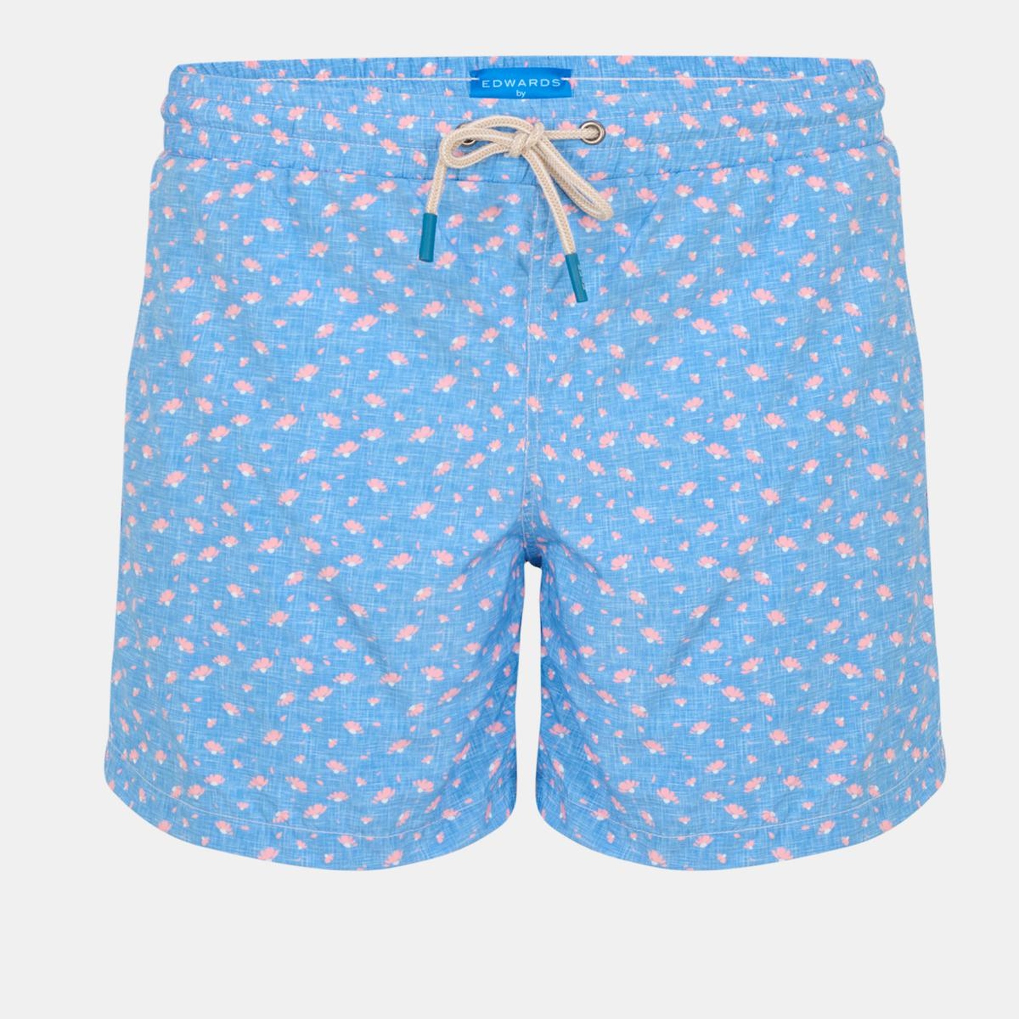 Erkek Mavi Desenli Mayo Şort