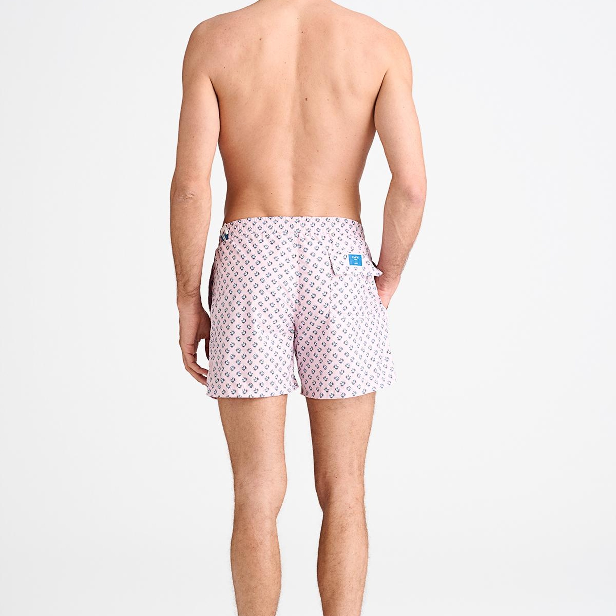 Erkek Pembe Desenli Mayo Şort