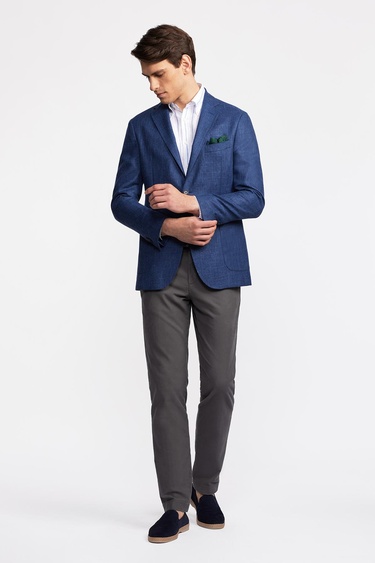  Erkek Delfino Lacivert Yün Ceket