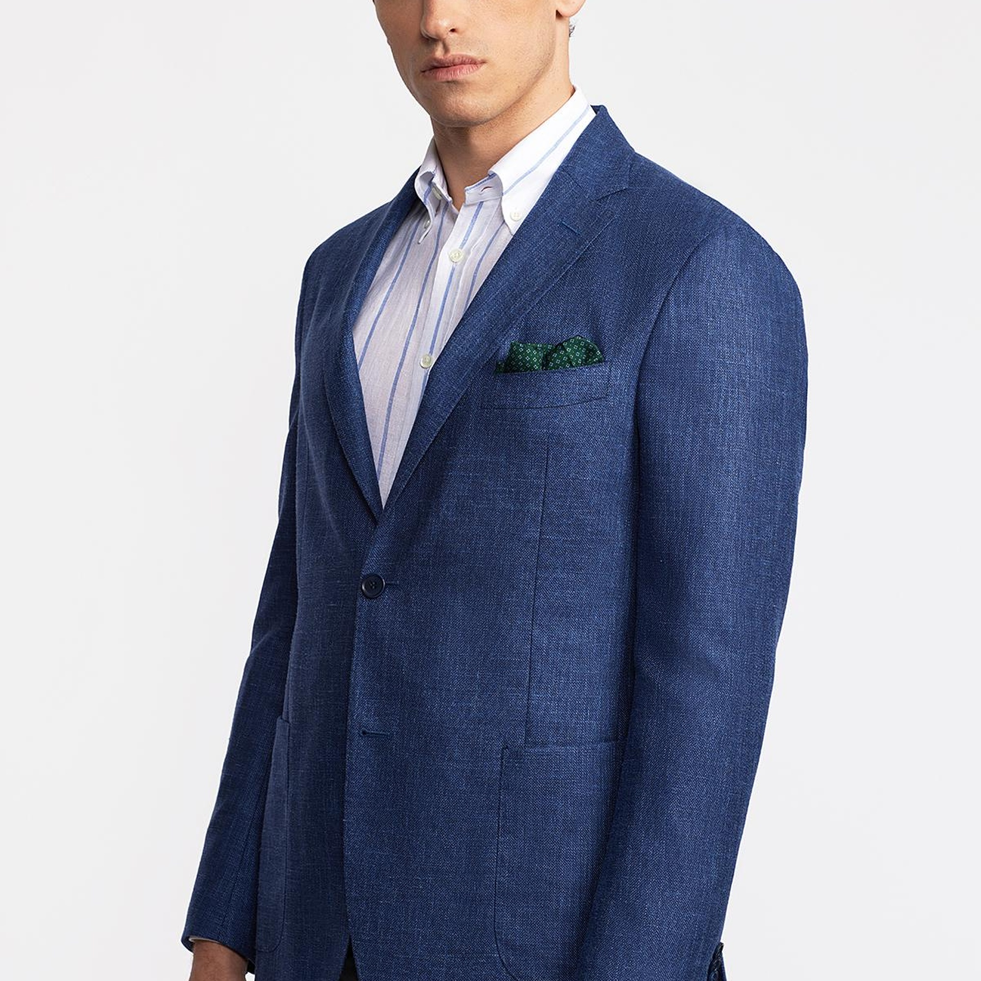 Erkek Delfino Lacivert Yün Ceket