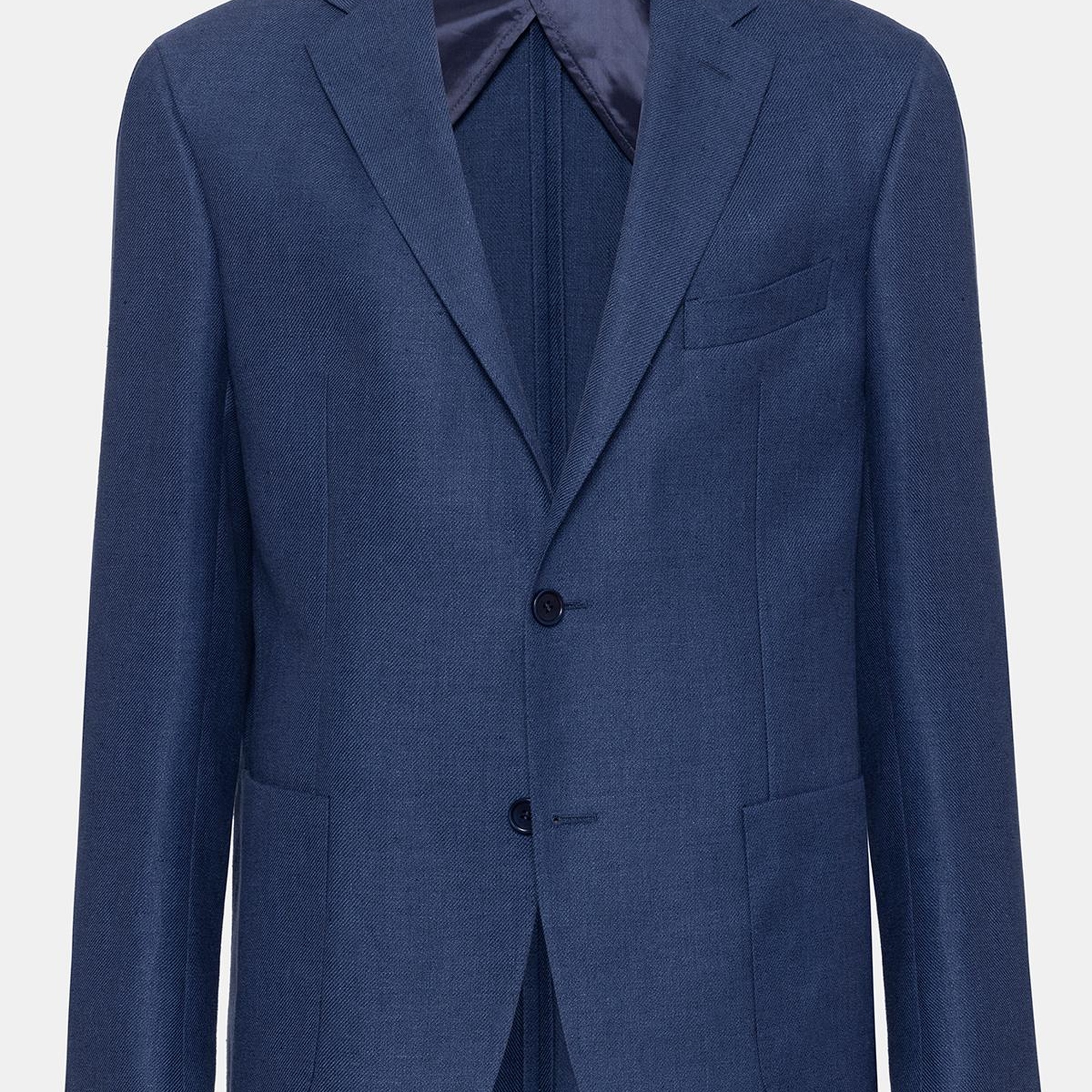 Erkek Delfino Lacivert Keten Ceket