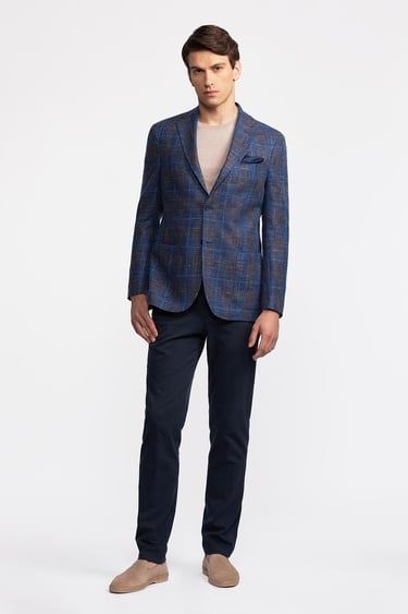  Erkek Delfino Lacivert Yün Ceket