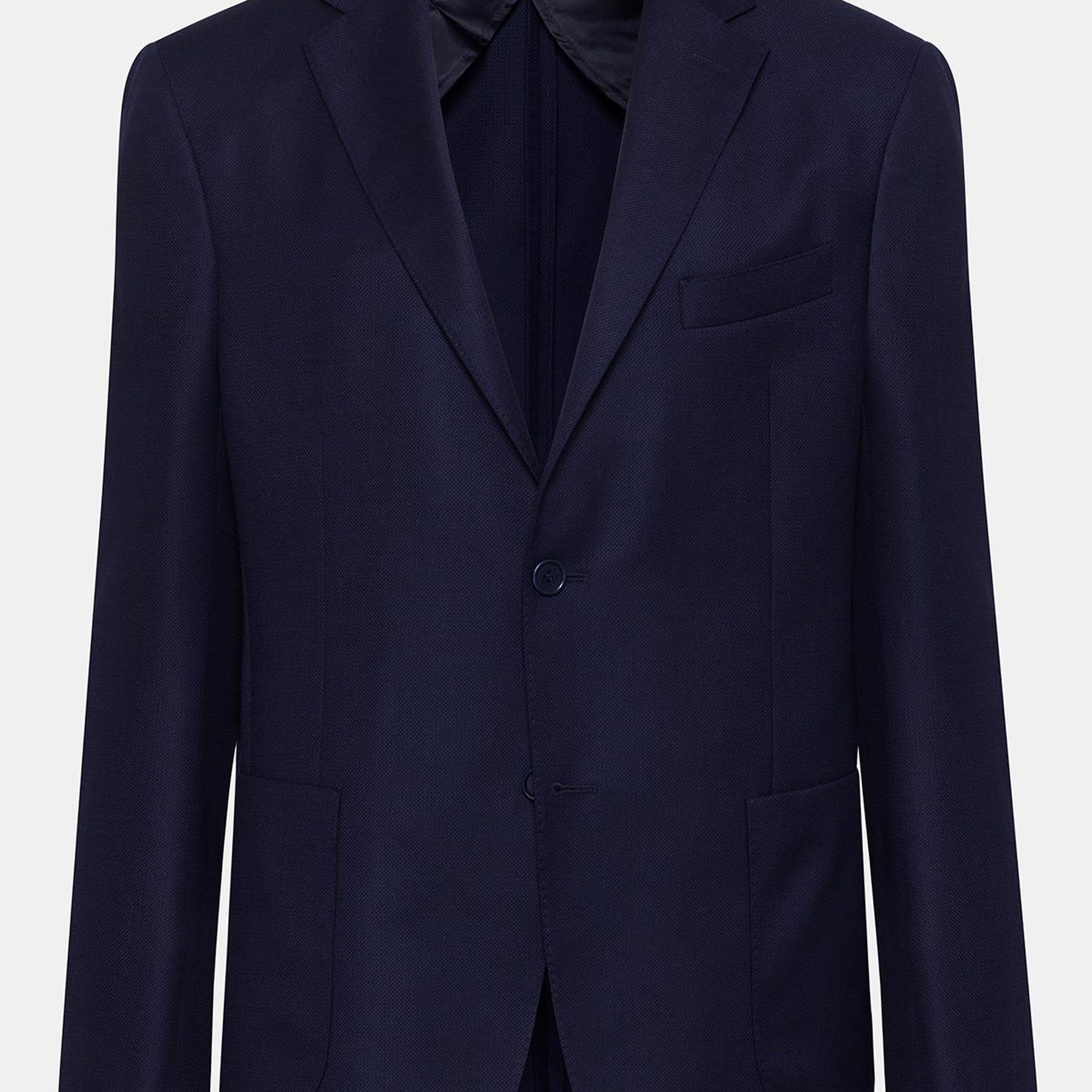 Erkek Delfino Lacivert Yün Ceket