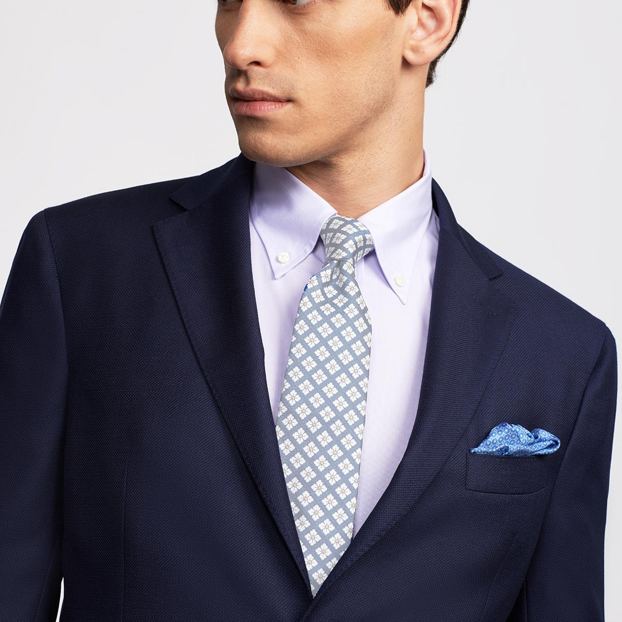 Erkek Delfino Lacivert Yün Ceket