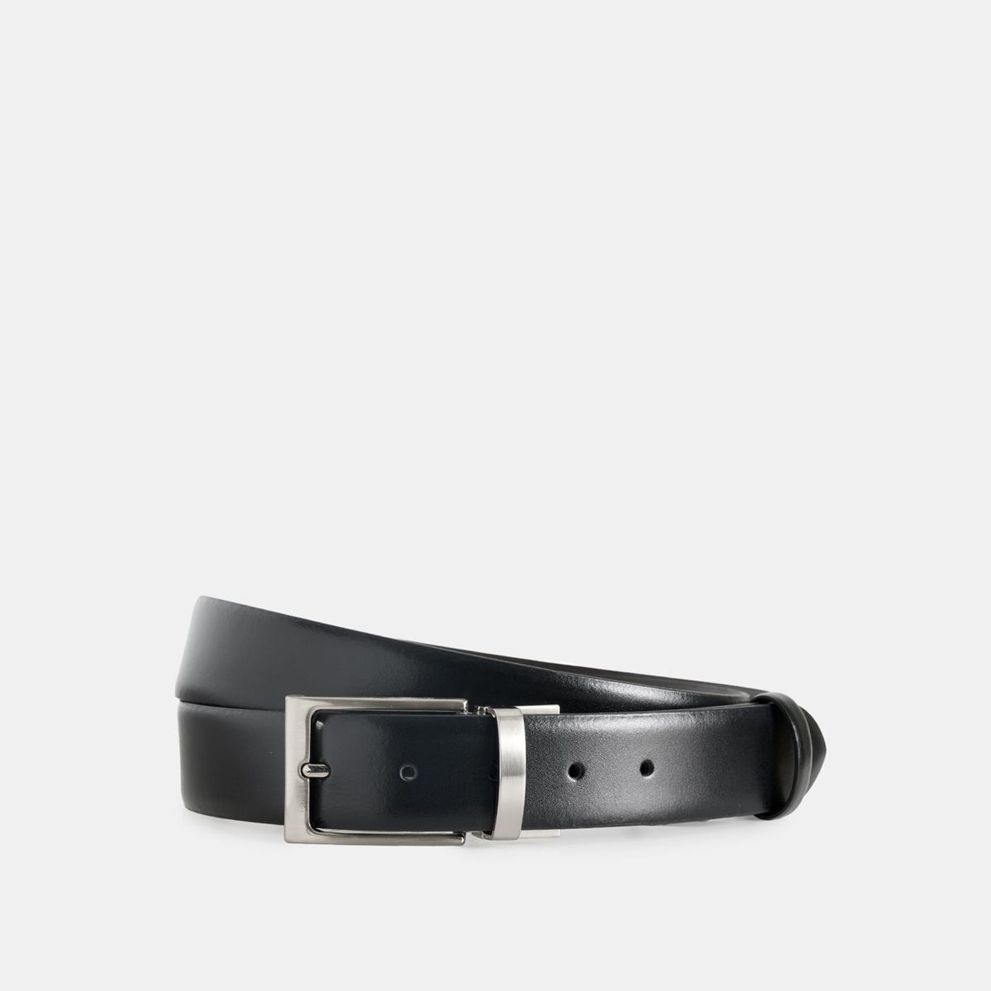 Erkek Kahverengi Çift Taraflı Deri Kemer